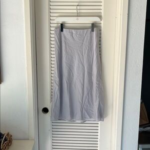 Theory Light Gray Midi Skirt